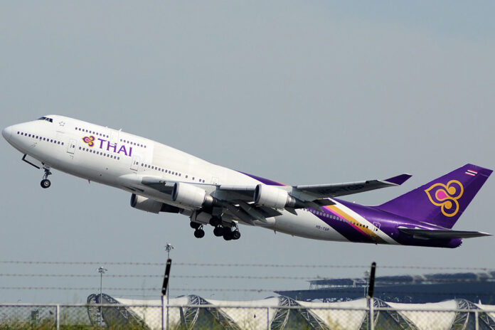 A file photo of a Thai Airways aircraft.