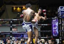 Army Fires Officials in Charge of Virus Cluster Boxing Stadium Boxers fight at Lumpinee Boxing Stadium on Feb. 4, 2020.
