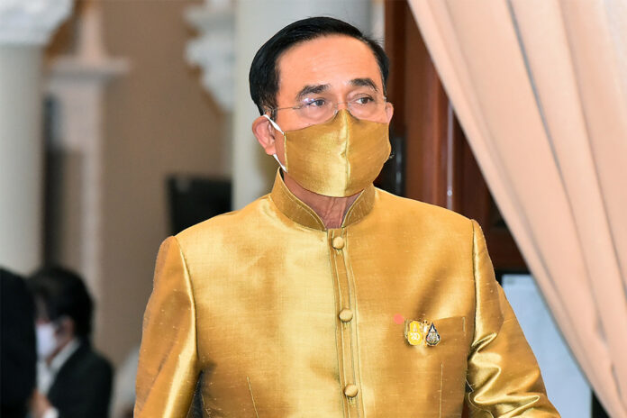 PM Prayut Chan-o-cha at the Government House on June 23, 2020.