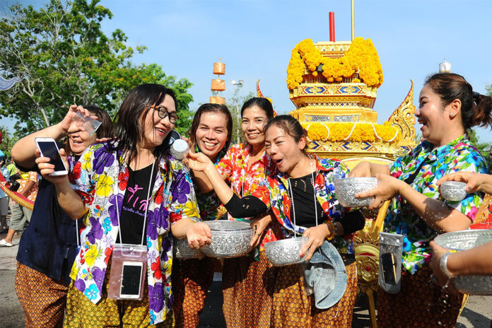 A file photo of Songkran celebration. A file photo of Songkran celebration.