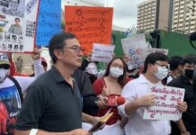 Activists Protest at Cambodian Embassy for Disappeared Critic