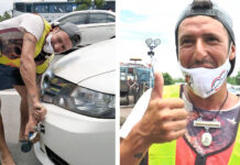 Italian Engineer Stranded by Covid Volunteers for Traffic Duty