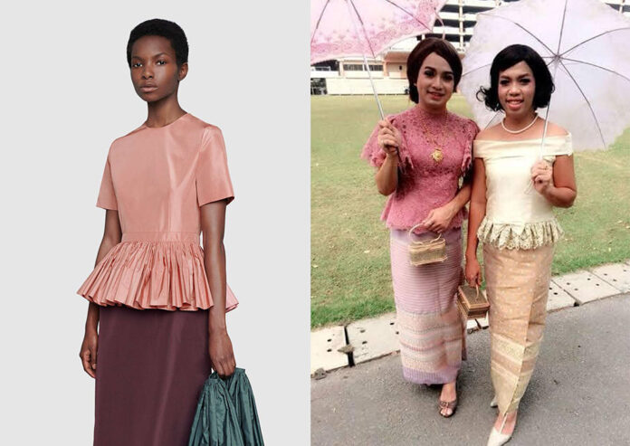 Thais Mock 158,000 Baht Gucci ‘Granny Wear’ Dress