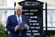 Tear Gas, Threats for Protesters Before Trump Visits Church