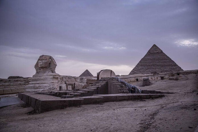 This March 30, 2020 file photo, shows the empty Giza Pyramids and Sphinx complex on lockdown due to the coronavirus outbreak in Egypt. Photo: Nariman El-Mofty / AP This March 30, 2020 file photo, shows the empty Giza Pyramids and Sphinx complex on lockdown due to the coronavirus outbreak in Egypt. Photo: Nariman El-Mofty / AP