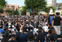 Plans In Motion For More Protests, But Observers Doubt Success Protesters listen to speeches at a rally on July 18, 2020.