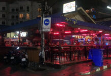 Pattaya Bars and Nightclubs Reopen, But Few Customers Return A bar on Pattaya Soi 6 on July 1, 2020.