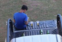 Gov’t Moves to Crack Down on Online Sales of Booze A man drinks beer in Kalasin province on June 7, 2020.
