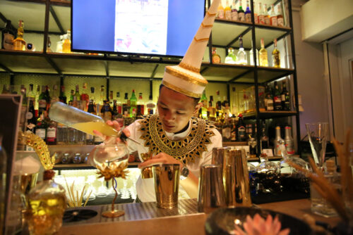 “Angel’s Bar” Enchants Visitors With Heavenly Cocktails, Thai Mythology