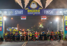 Run Away From Pandemic at Bang Sean Marathon Bangsaen42 Chonburi Marathon 2019. Photo: Bangsaen42 / Facebook