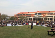 Students To Defy University’s Ban on Anti-Gov’t Gatherings Student protest at Mahasarakham University on Feb. 27, 2020.