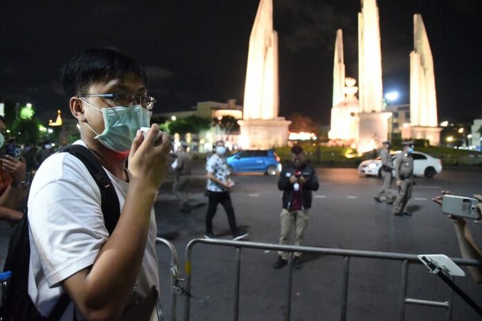 An activist speaks at a 