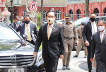 Prayut on Tour: PM to ‘Gather Opinions’ in Visits to Newspapers PM Prayut Chan-o-cha at the Government House on July 9, 2020.