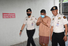 Lopburi Robber Who Killed 3 Gets Death Sentence Prasittichai Khaokaew at the Criminal Court on Aug. 27, 2020.