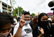 3 Demands or 10? Ideological Rift Looms Over Protest Leaders Activist Parit Chiwarak at the anti-government rally on Aug. 16, 2020.