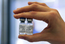 Thailand Eyes Russian Corona Vaccines, With Some Skepticism In this handout photo taken on Thursday, Aug. 6, 2020, and provided by Russian Direct Investment Fund, an employee shows a new vaccine at the Nikolai Gamaleya National Center of Epidemiology and Microbiology in Moscow, Russia. Photo: Alexander Zemlianichenko Jr/ Russian Direct Investment Fund via AP