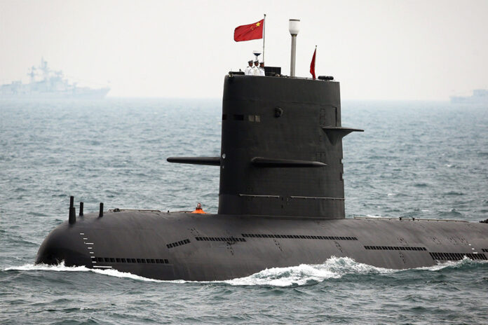 A file photo of a China's People's Liberation Army Navy submarine.