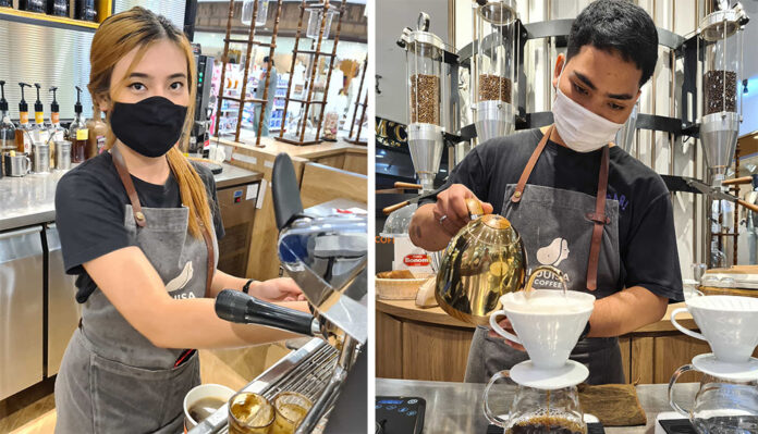 Baristas at Louisa Coffee.