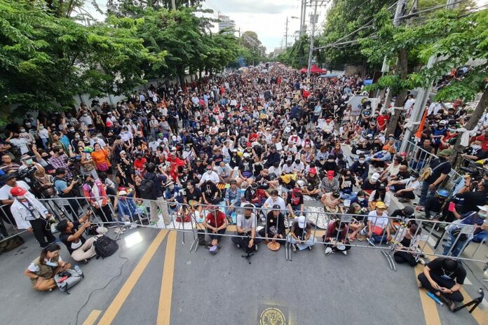 Protest in front of the Parliament on Sept. 24, 2020.