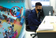 Police Charge Filipino Teacher Caught Mistreating Pupils Security camera shows the alleged assault, left, Marvin at the Nonthaburi immigration office on Sept. 28, 2020, right.