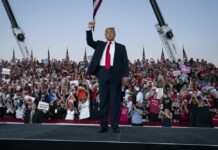 Defiant Trump Defends Virus Record in 1st Post-COVID Rally