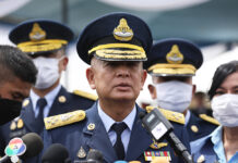 Dark Horse: Rise of New Air Force Chief Raises Eyebrows Gen. Airbull Suttiwan during the official handover ceremony on Sept. 30, 2020.