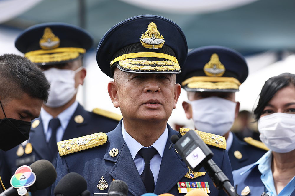 Gen. Airbull Suttiwan during the official handover ceremony on Sept. 30, 2020.
