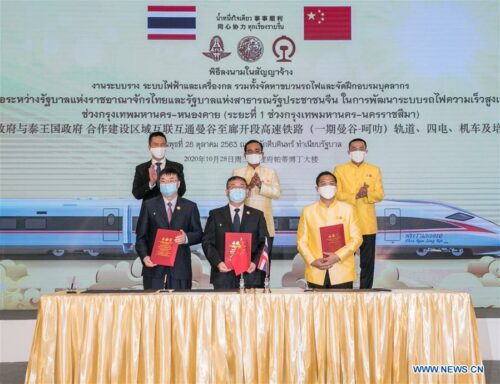 Choo Choo! Thai-Chinese High-Speed Train Contract Inked