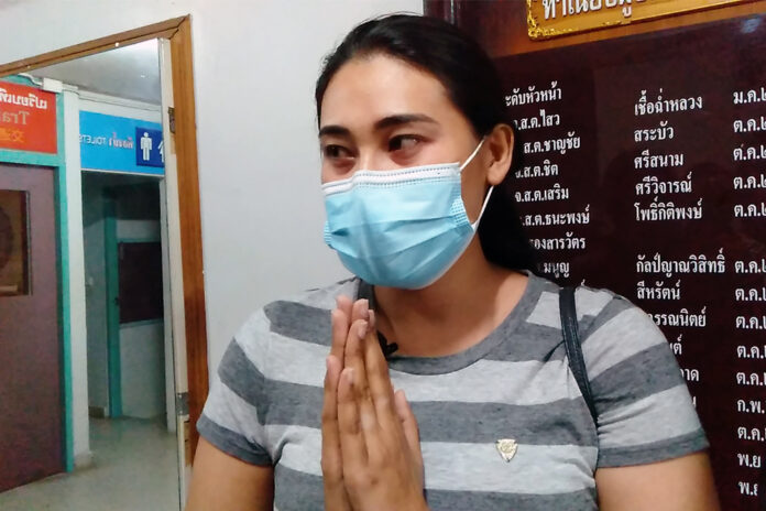 Ornuma “Khu Jum” Plodprong at the Chaiyaphruek Police Station on Oct. 4, 2020. Ornuma “Khu Jum” Plodprong at the Chaiyaphruek Police Station on Oct. 4, 2020.