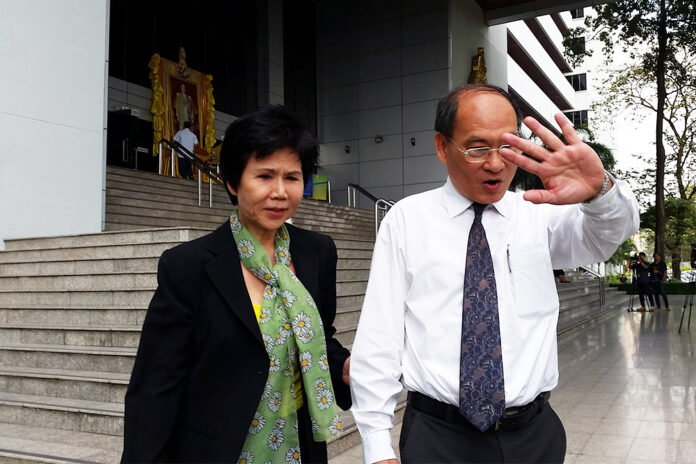 A file photo of Juthamas Siriwan, left.