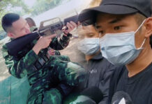 Police Still Looking For Activist Who Filed ‘False’ Abduction Report A photo dated Nov. 3, 2019 obtained from Mongkol Santimethakul’s Facebook showing him in army uniform, left, Mongkol during his visit to Samut Prakan City Police Station on Jan. 17, 2021, right.