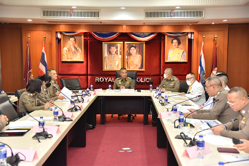 A file photo of a Royal Thai Police Operations Center meeting. Photo: Police Public Affairs Division