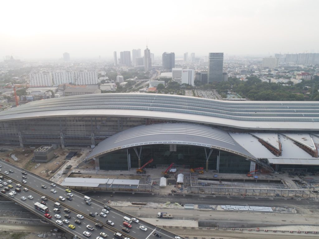 Bang Sue Grand Station under construction.