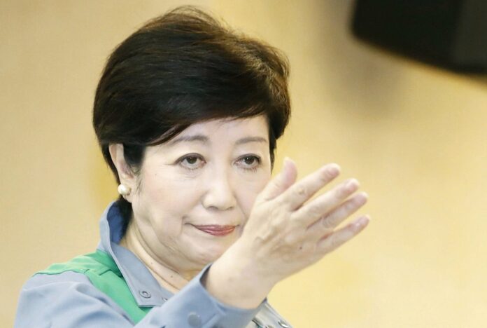 Kyodo file photo of Tokyo Gov. Yuriko Koike