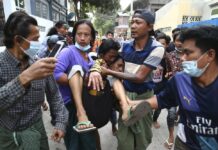 2 Myanmar Protesters Killed by Police Gunfire, Reports Say