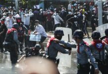 Myanmar Junta Cracks Down on Crowds Defying Protest Ban