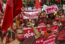 Myanmar Protesters Back on Streets Despite Police Violence