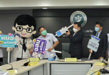 Officials Say Foreigners in Thailand Will Get Vaccine Jabs…Someday Health minister Anutin Charnvirakul holds a syringe prop during a press conference at the Ministry of Public Health on Feb. 25, 2021.