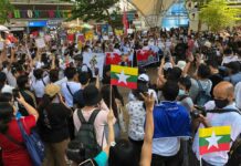 Thai Marchers Link Democracy Cause To Myanmar Protests