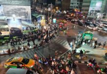 Opinion: Why Are Numbers of Monarchy-Reform Demonstrators Dropping? Anti-government protesters at the Asok Intersection on March 11, 2021.