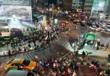 Opinion: Why Are Numbers of Monarchy-Reform Demonstrators Dropping? Anti-government protesters at the Asok Intersection on March 11, 2021.