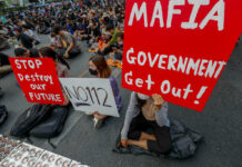 Protesters Hold Peaceful Rally Criticizing the Monarchy