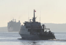 Indonesia Navy Declares Lost Sub With 53 Aboard Sunk An Indonesian navy patrol ship sails to join the search for submarine KRI Nanggala that went missing while participating in a training exercise on Wednesday, off Banyuwangi, East Java, Indonesia, Saturday, April 24, 2021. Photo: Achmad Ibrahim / AP