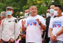 Opinion: Why Jatuporn Reappearance May No Bode Well for Progressive Change? Jatuporn Prompan speaks at a "People's Unity for Thailand" rally at the Black May Memorial on Apr. 7, 2021.