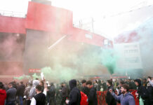 United Fans Storm Old Trafford Pitch in Anti-Glazer Protest