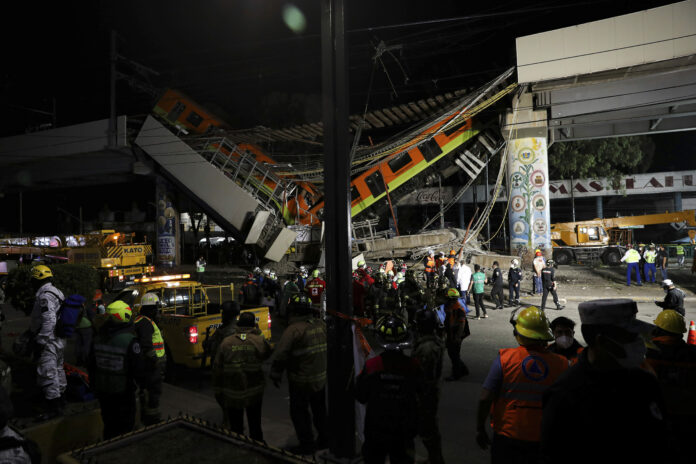 mexico city subway overpass collapses mexico city subway overpass collapses