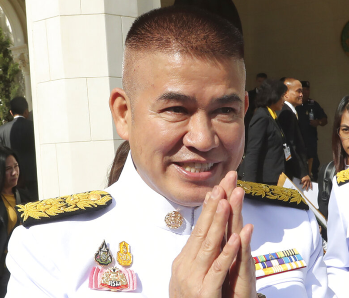 In this Tuesday, July 16, 2019, file photo, Deputy Agriculture Minister Thammanat Prompao arrive for a group photo with his cabinet members at the government house in Bangkok, Thailand. Photo: Sakchai Lalit / AP