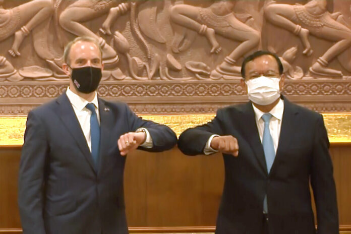 Dominic Raab, Prak Sokhonn