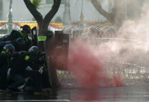 Police Use Tear Gas Against Anti-Government Protesters