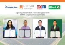 BGRIM secures $28m financing for Cambodia solar farm from top financiers, confirming a vote of confidence in BGRIM’s strength and viability